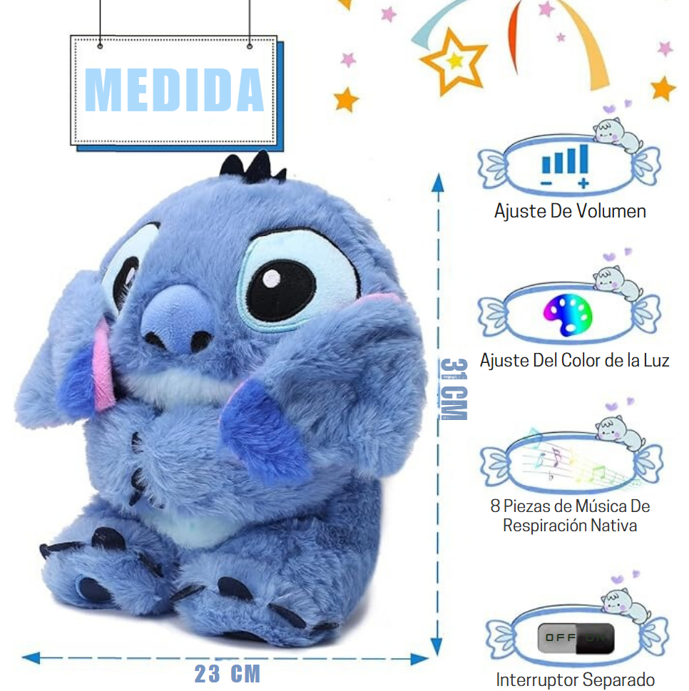 Peluche de Stitch Respira Y Calma