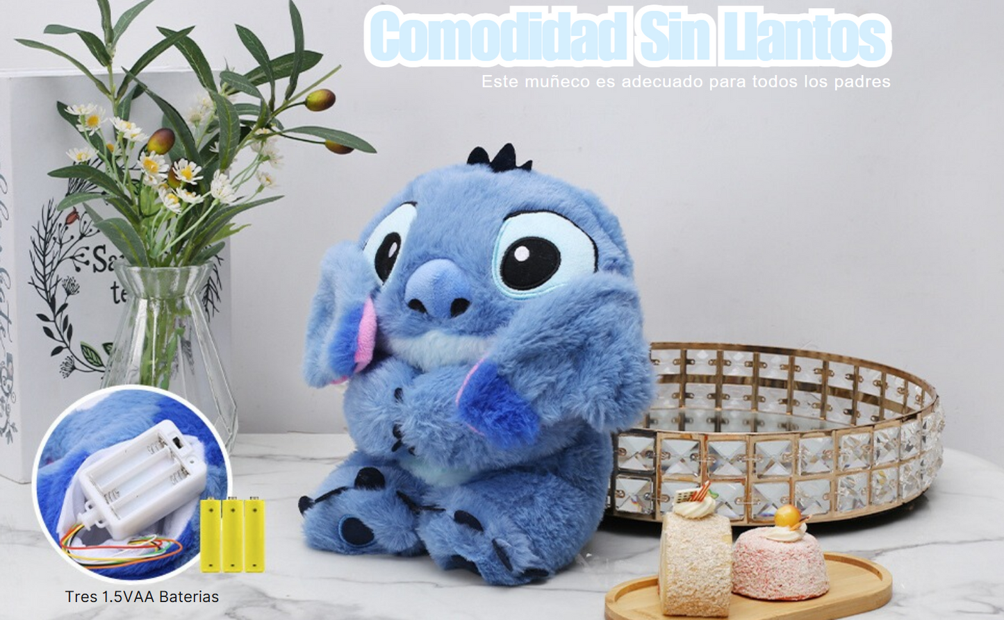 Peluche de Stitch Respira Y Calma